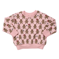 Coop Kids by Pink Chicken Play Sweatshirt in Gingerbread Cookie
