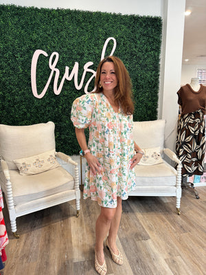 Victoria Dunn Camille Dress in Celestial Garden