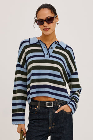 Rails Delora Sweater in Sky Forest