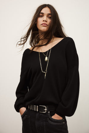 ba&sh Brenda Sweater in Noir