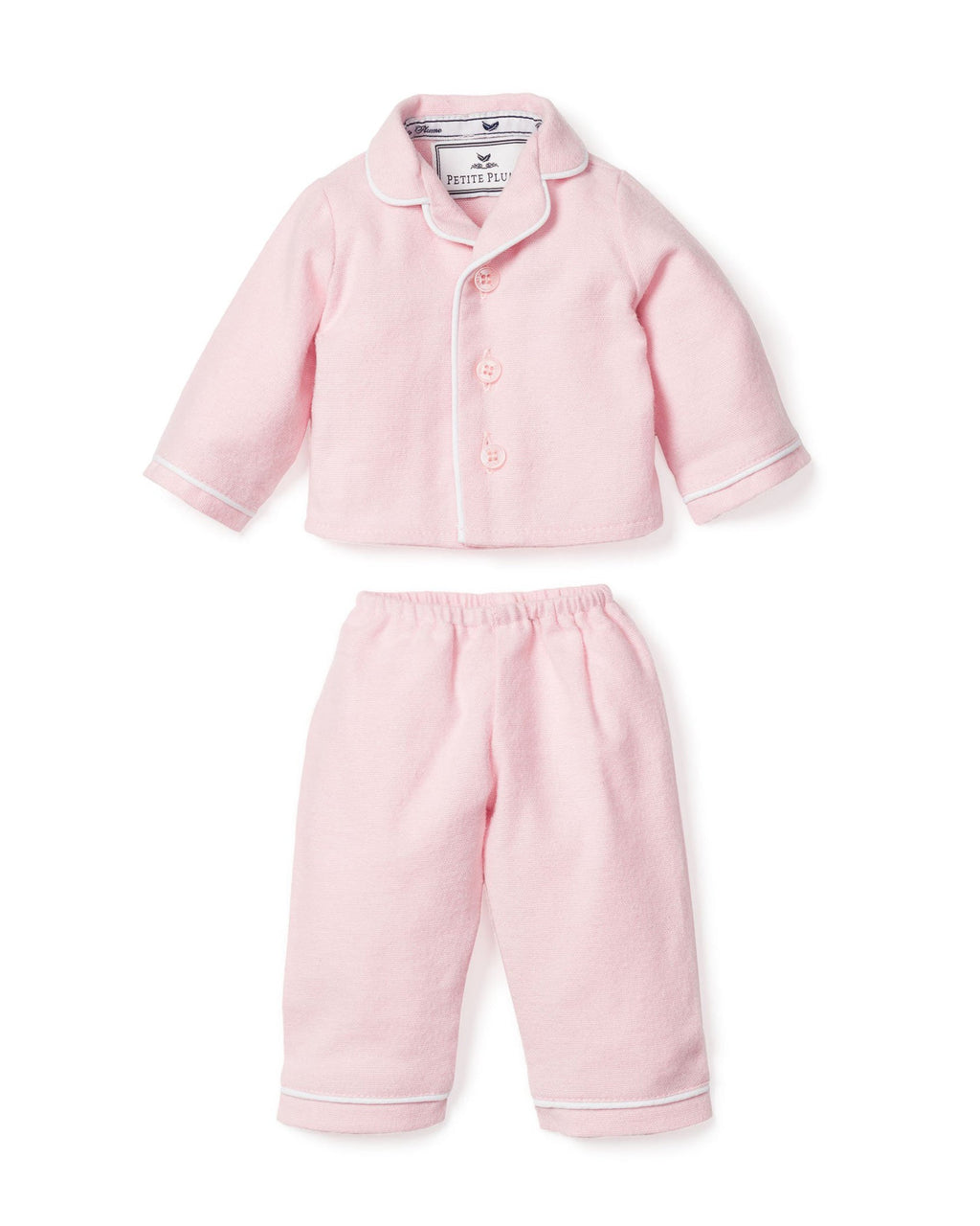 Petite Plume Doll Pajama in Pink Flannel