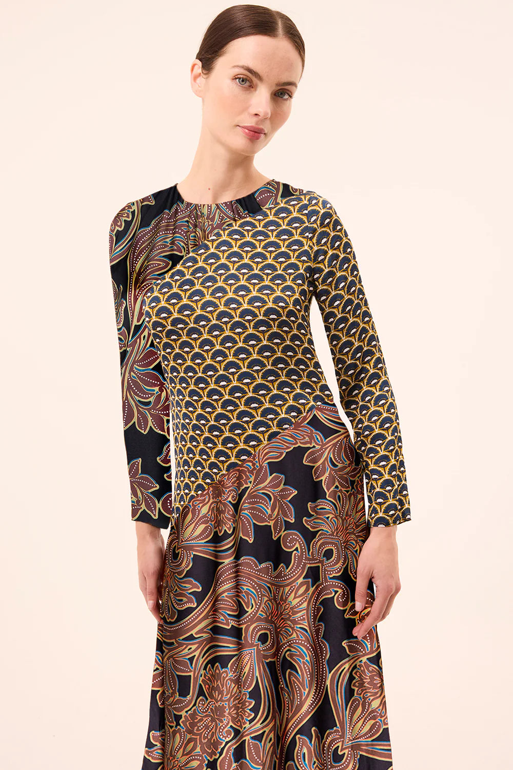 Misa Mojave Dress in Studded Dandelion Mix