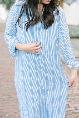 Victoria Dunn Mira Dress in Shoreline