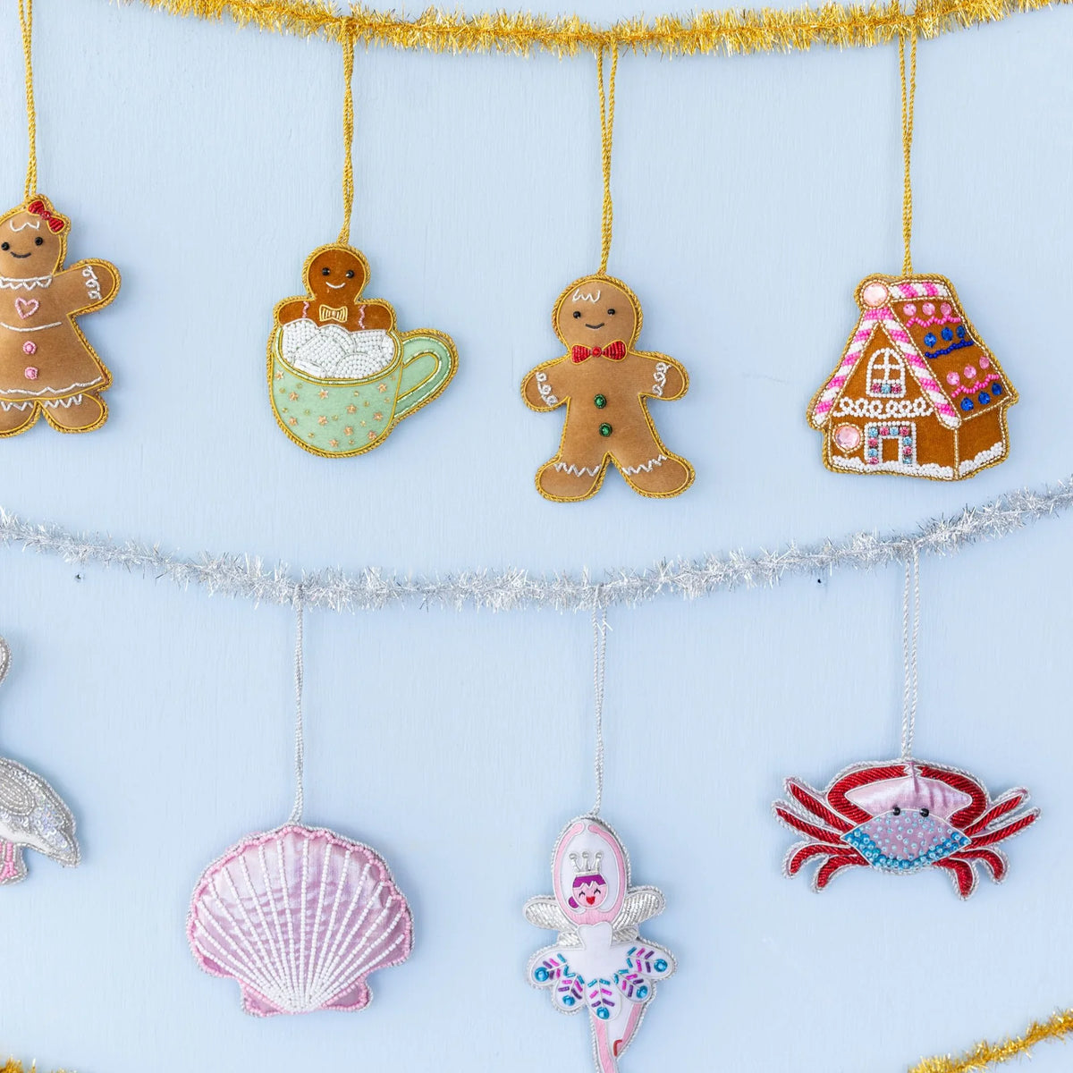 Jollity / Daydream Society Embroidered Christmas Ornaments - Multiple Styles!