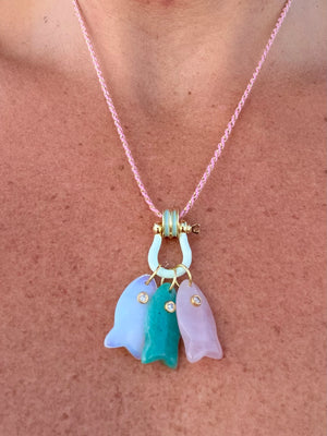 Forever Blythe Lurex Collection Three Little Fish Necklace - Assorted