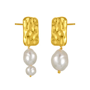 fyb Beatrice Drop Earrings in Gold