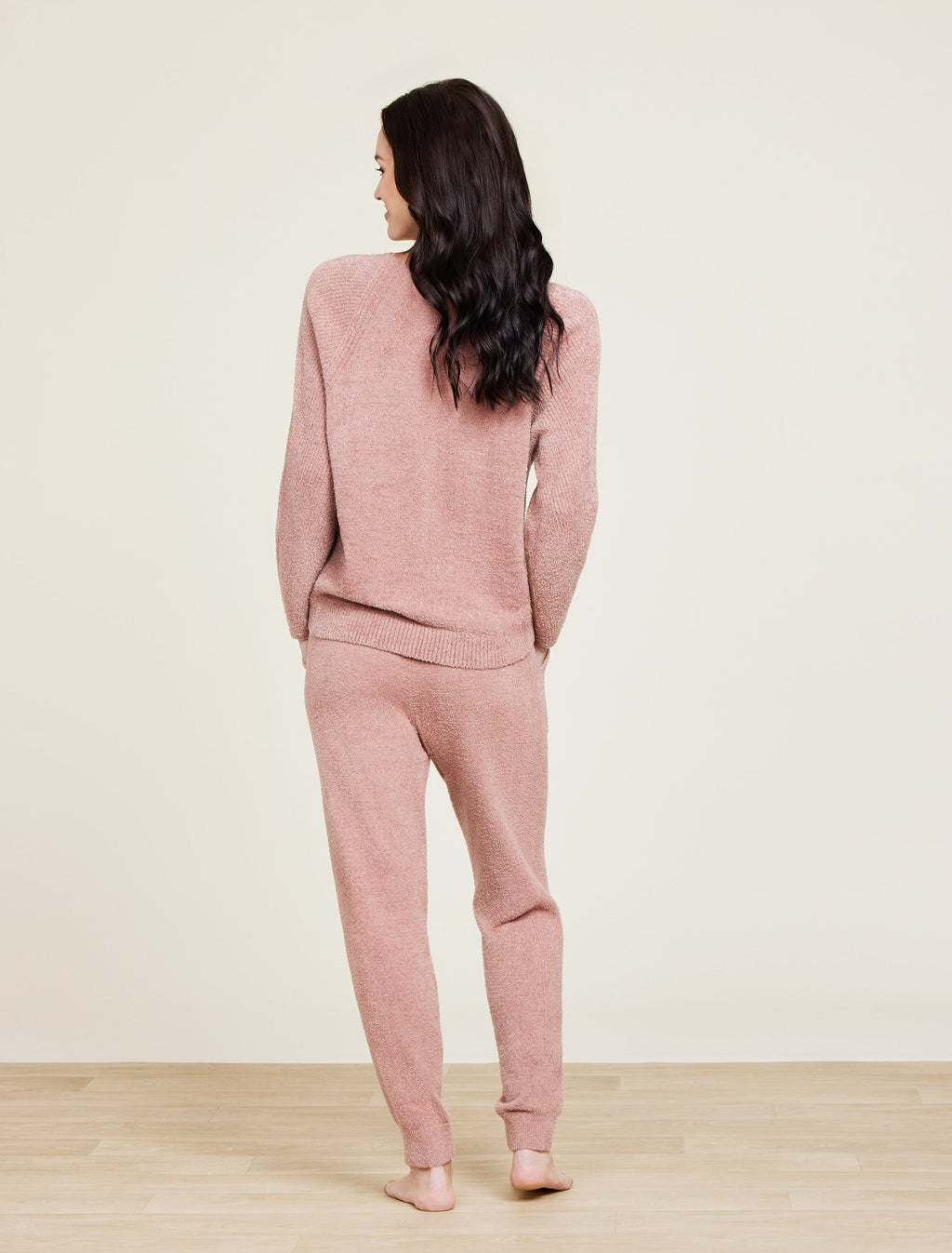 Barefoot Dreams CozyChic Lite Rib Blocked Pant in Terra