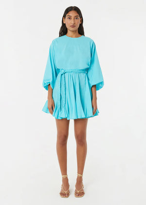 Rhode Ella Dress in Bright Aqua