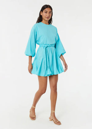 Rhode Ella Dress in Bright Aqua