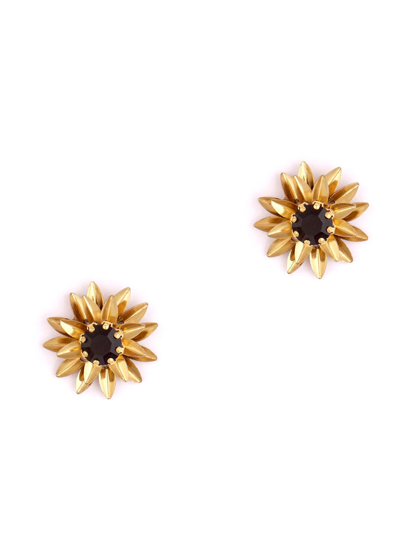 Deepa Gurnani Aretha Earrings in Black