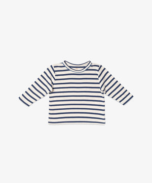 Oso & Me Baby Edward T-Shirt in Navy Stripe