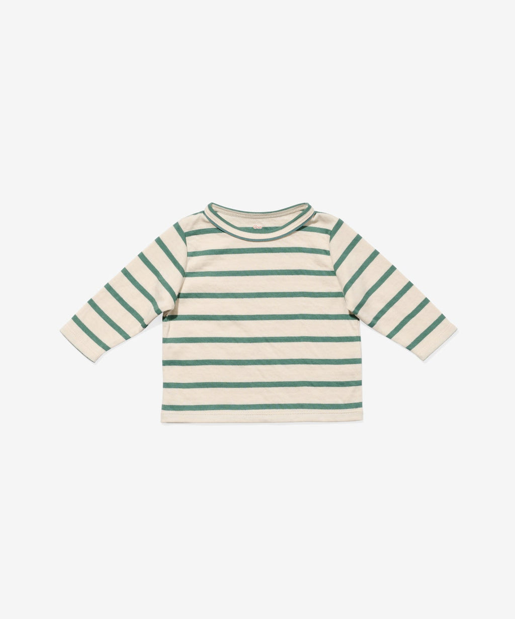 Oso & Me Baby Edward T-Shirt in Pine Stripe