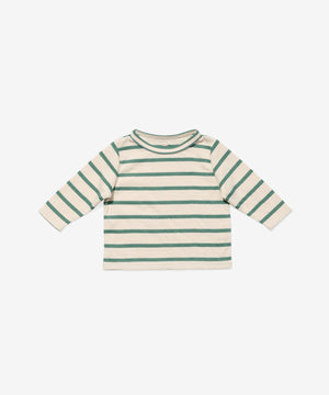 Oso & Me Baby Edward T-Shirt in Pine Stripe