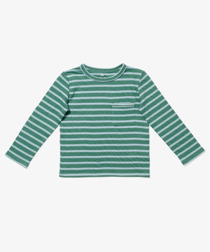 Oso & Me Edward Stripe Tee in Forest Stripe
