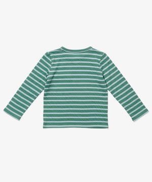 Oso & Me Edward Stripe Tee in Forest Stripe