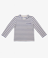 Oso & Me Edward Stripe Tee in Navy