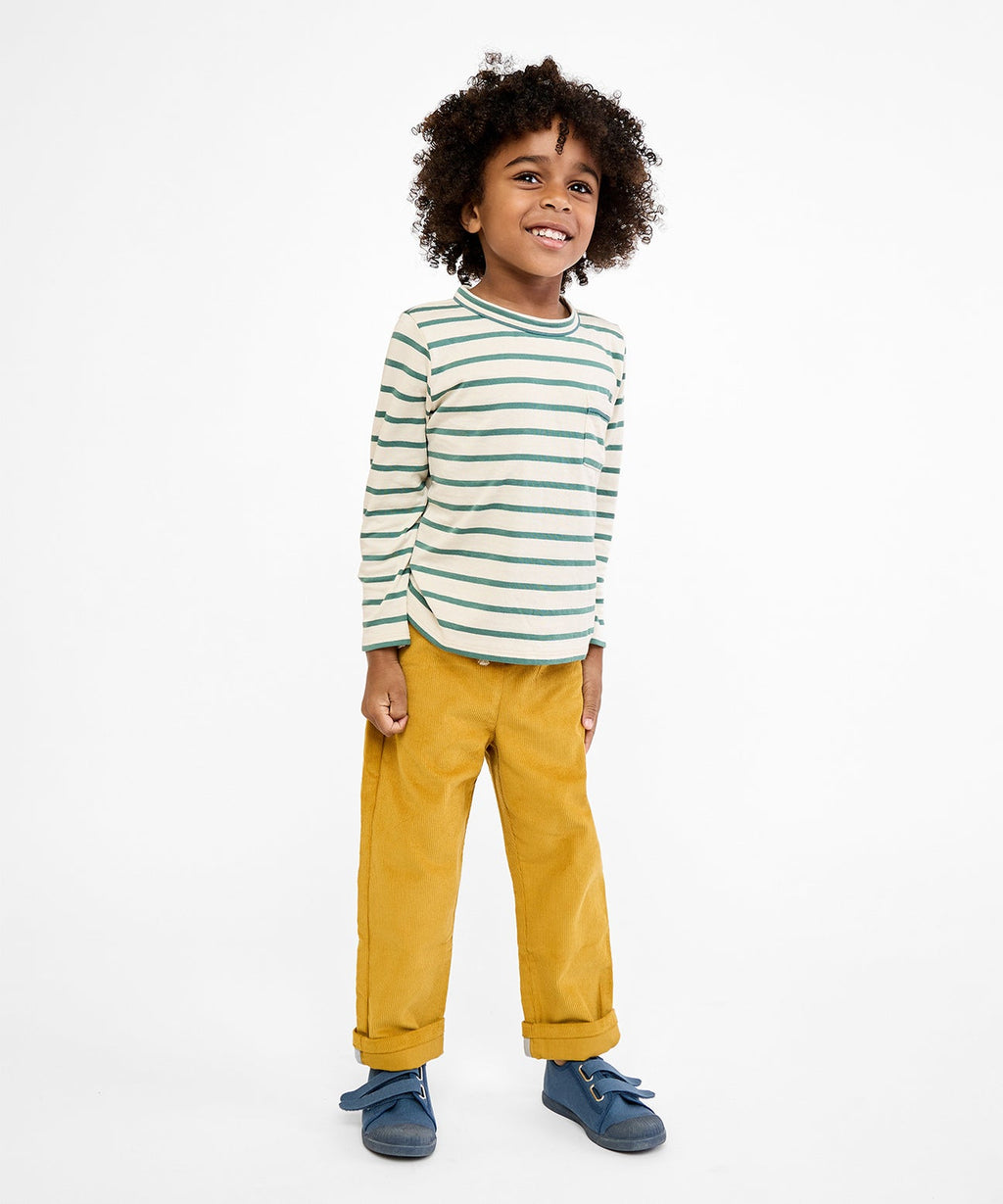Oso & Me Edward Stripe Tee in Pine