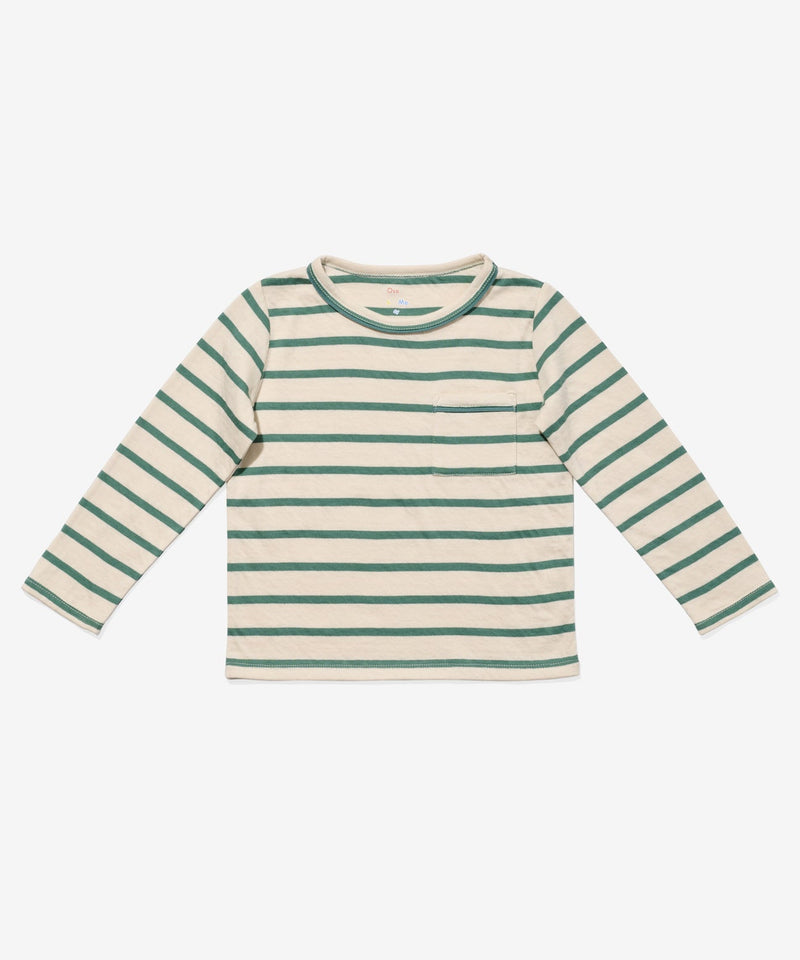 Oso & Me Edward Stripe Tee in Pine