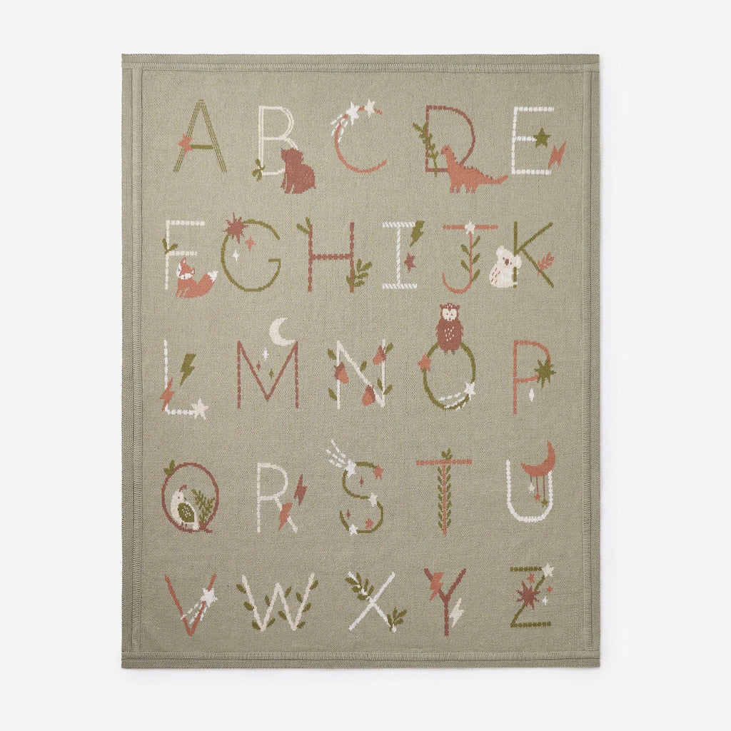 Elegant Baby Alphabet Blanket-Multiple Colors!