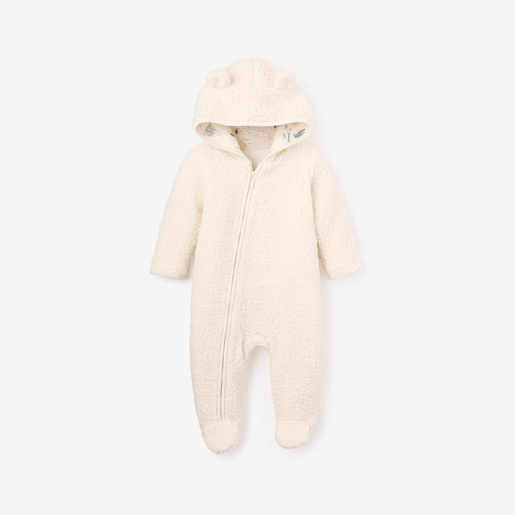Elegant Baby Arctic Friends Sherpa Jumpsuit
