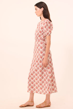 Misa Blanche Dress in Paisley Block