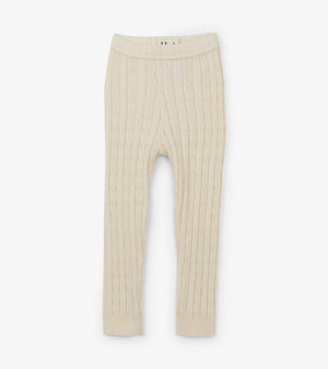 Hatley Cable Knit Leggings in Cream
