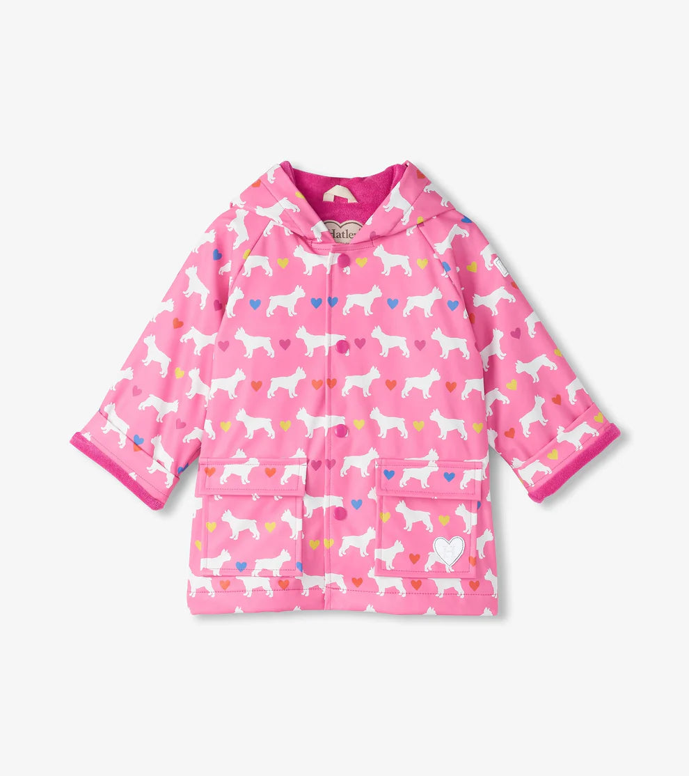 Hatley Preschool Raincoat in French Bulldogs