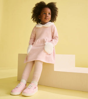 Hatley Rose Elegance Fur Trim Dress