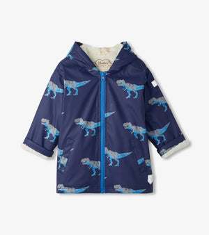 Hatley Sherpa Lined Splash Jacket in T-Rex