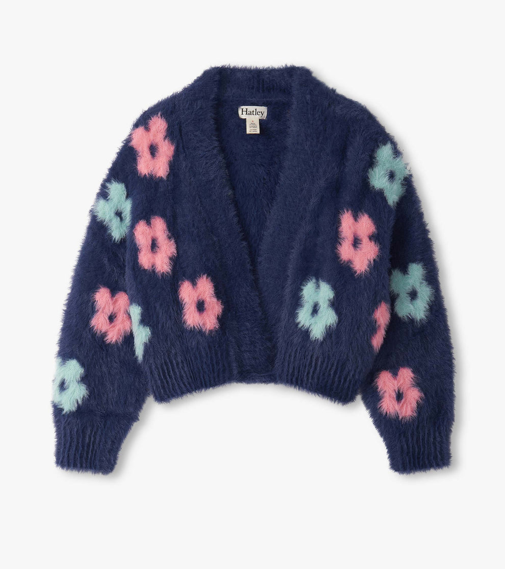 Hatley Cardigan Sweater in Big Flowers