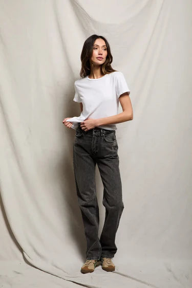 perfectwhitetee Recycled Cotton Lisa Slim Crew Tee - Multiple Colors!