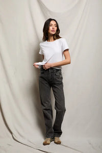 perfectwhitetee Recycled Cotton Lisa Slim Crew Tee - Multiple Colors!