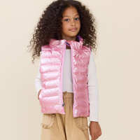 Pink Chicken Reversible Riley Vest in Purple Paisley Vines