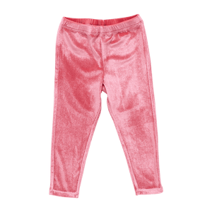 Pink Chicken Velour Legging in Desert Rose