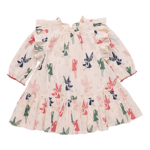 Pink Chicken Harper Dress in Woodland Fairies