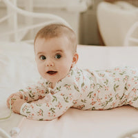 Petit Lem Footie in Cream Floral