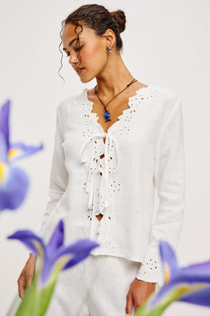 Rails Fleur Top in White