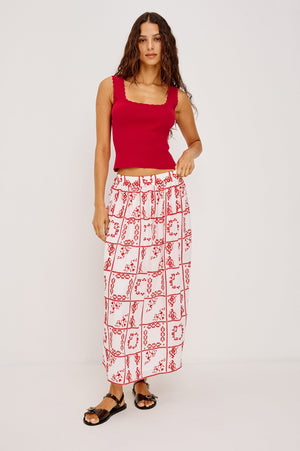 Rails Flore Top in Tomato