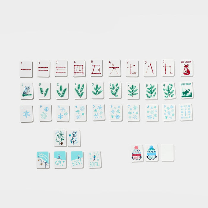 Mini Mahjer Just the Tiles: SKI Edition