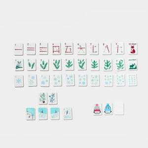Mini Mahjer Just the Tiles: SKI Edition