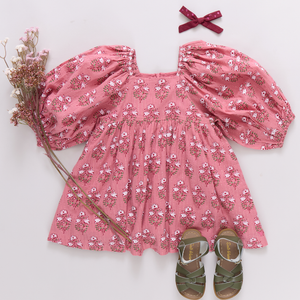 Pink Chicken Mary Barrett Dress in Pink Strawflower