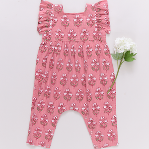 Pink Chicken Baby Elsie Jumper in Pink Strawflower