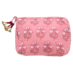Pink Chicken Large Quilted Pouch-Multiple Colors!