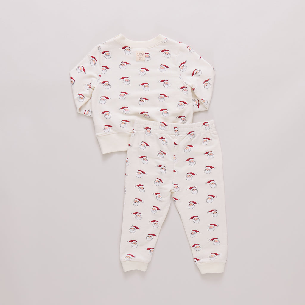 Pink Chicken Baby Jax Jogger Set in Mini Santa