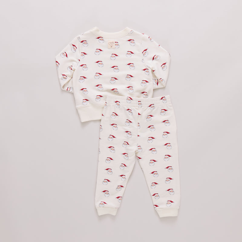 Pink Chicken Baby Jax Jogger Set in Mini Santa