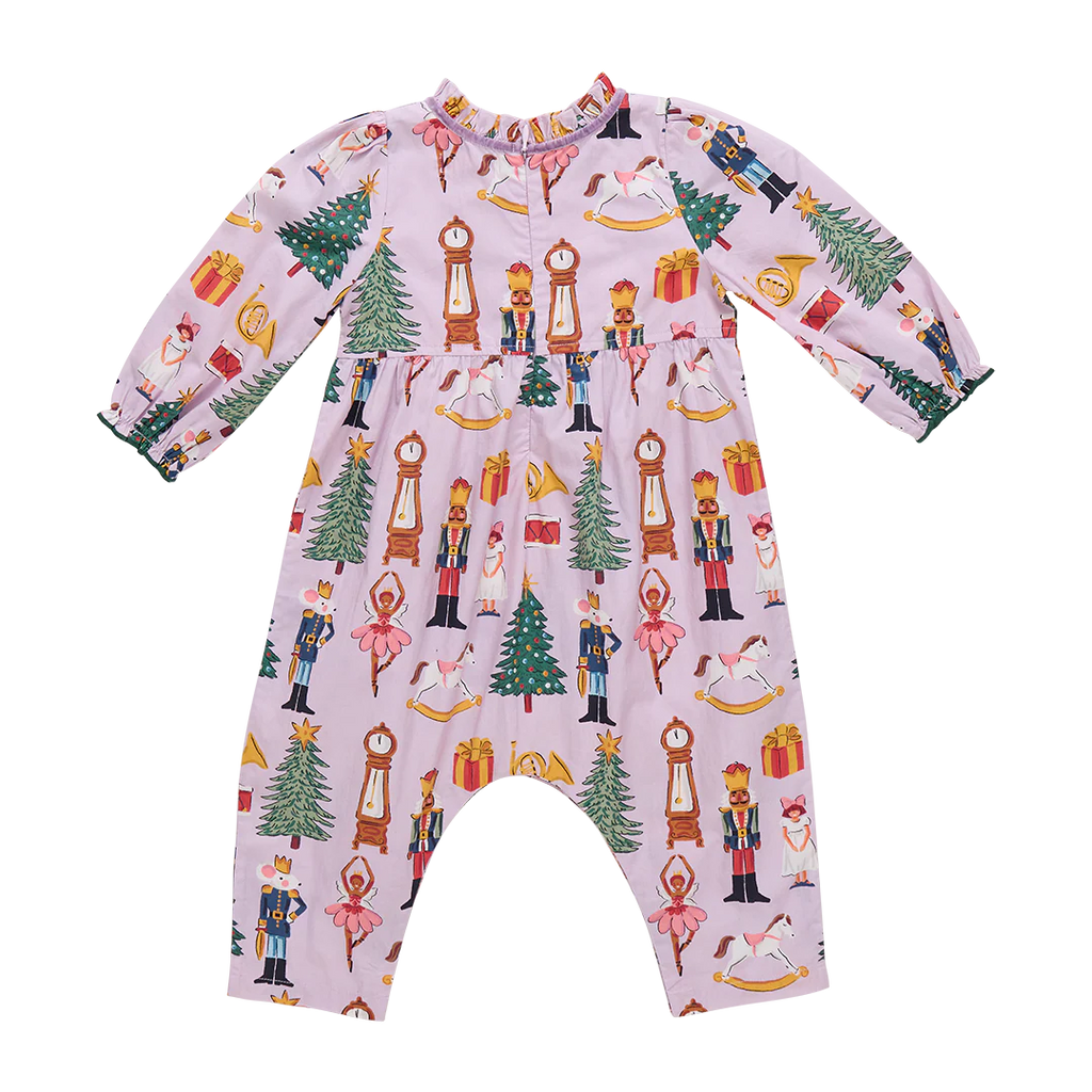 Pink Chicken Baby Girls Charlie Jumper in Lavender Nutcracker