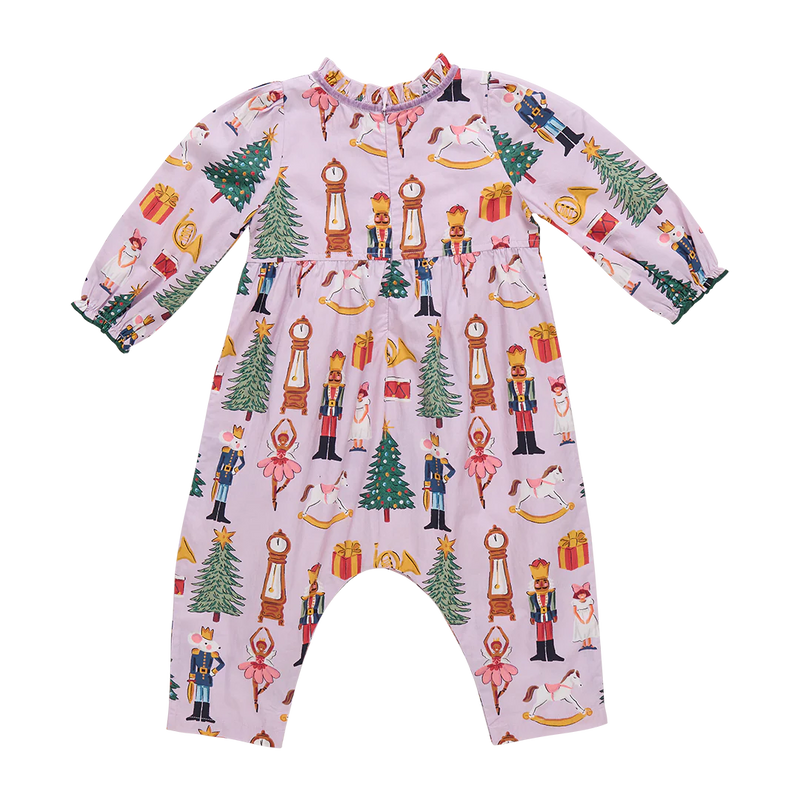 Pink Chicken Baby Girls Charlie Jumper in Lavender Nutcracker