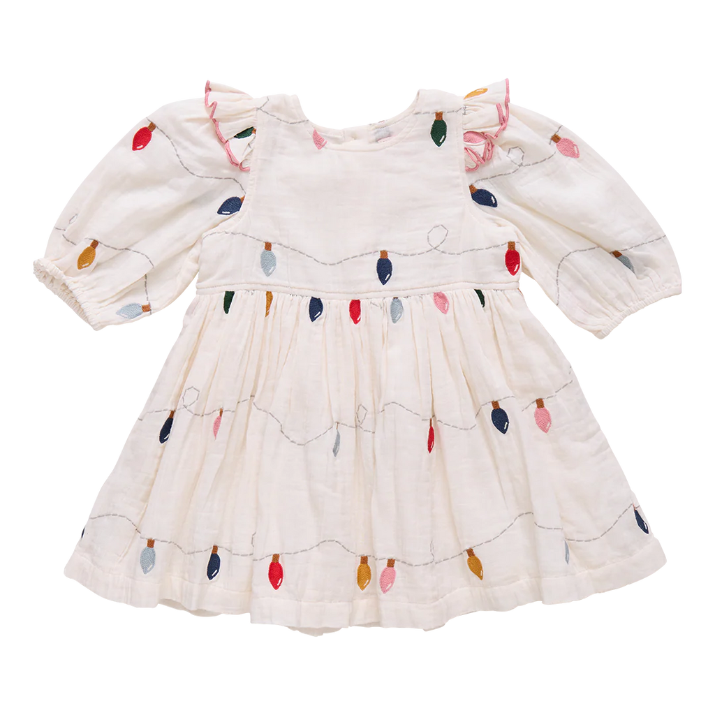 Pink Chicken Brooke Dress in Christmas Lights