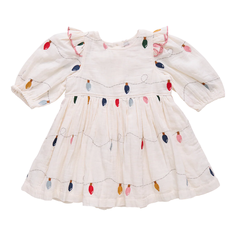 Pink Chicken Brooke Dress in Christmas Lights