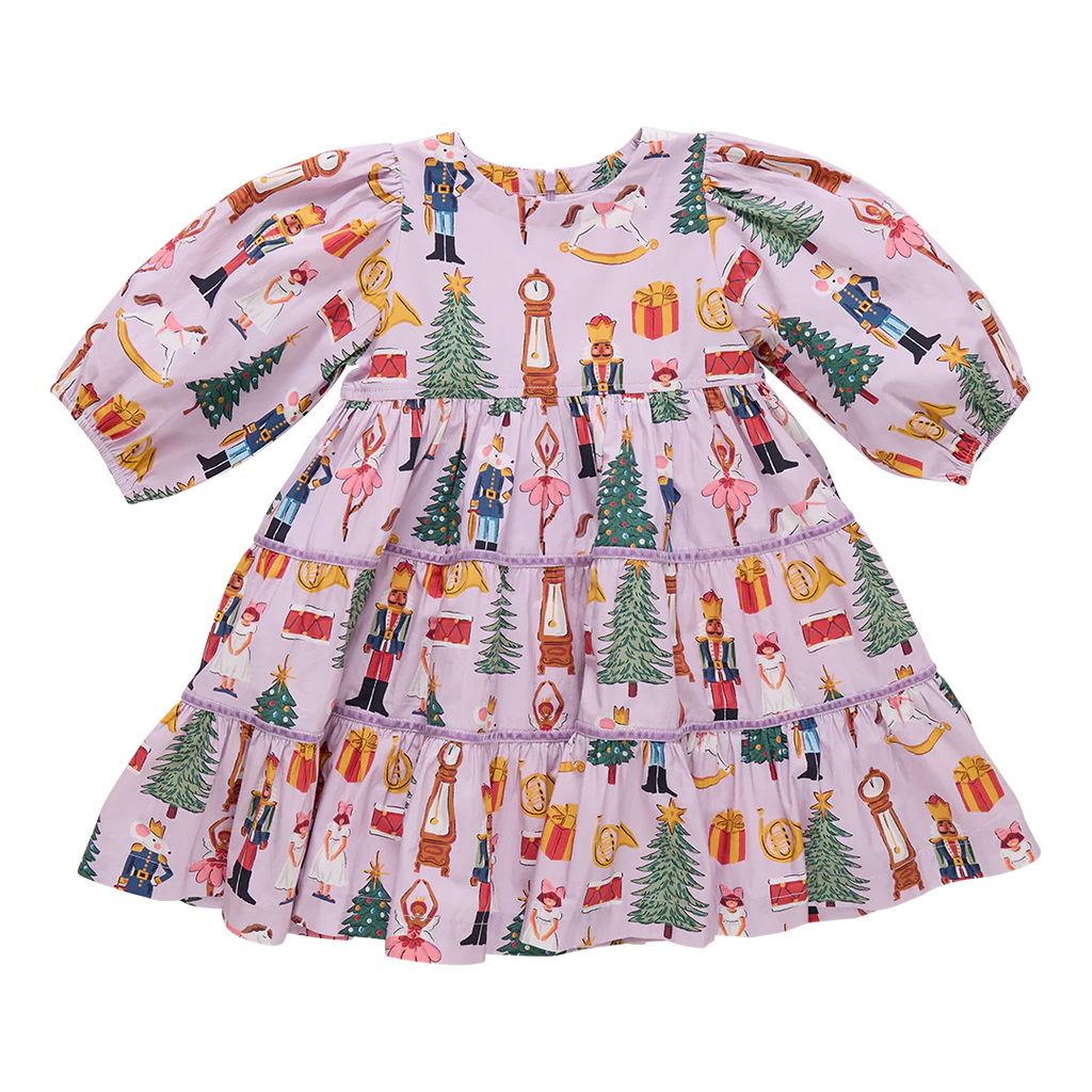 Pink Chicken Peachy Dress in Lavender Nutcracker